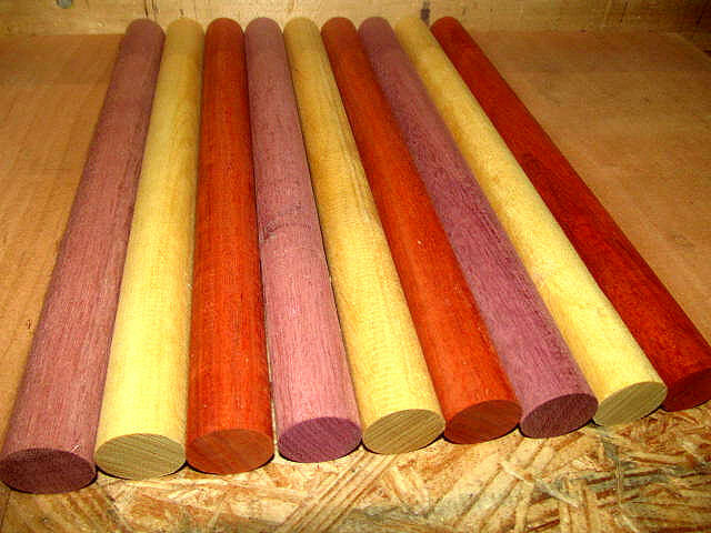 15 Pieces Exotic Mahogany, Aniegre, Padauk Thins 12