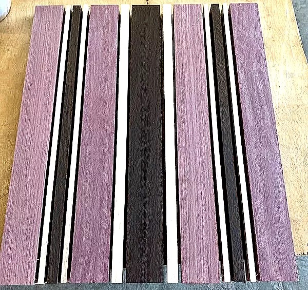 Purpleheart, Maple, & Wenge Cutting Board Kit