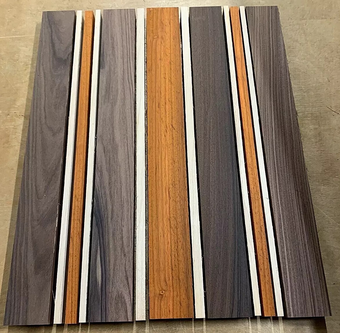 Bolivian Rosewood, Maple, & Padauk Cutting Board Kit